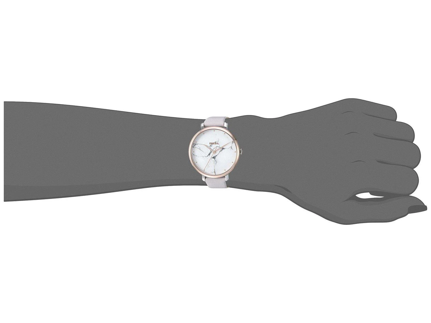 商品Fossil|Jacqueline 大理石纹腕表,价格¥417,第4张图片详细描述