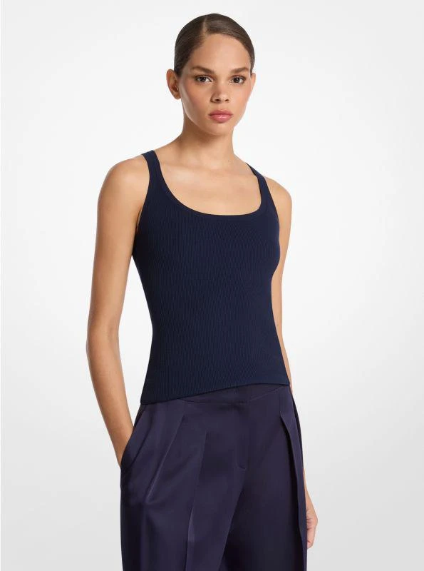 商品Michael Kors|Ribbed Stretch Viscose Tank Top,价格¥1183,第1张图片