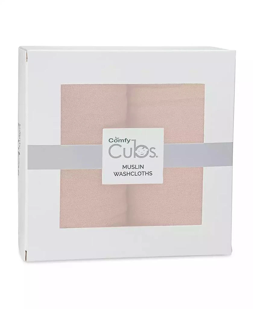 商品Comfy Cubs|Muslin Washcloths, Pack of 10 with Gift Box,价格¥186,第3张图片详细描述