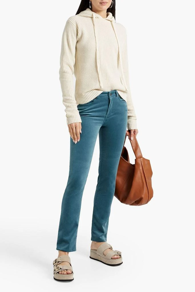 商品Loro Piana|Cotton-blend velvet skinny pants,价格¥1656,第2张图片详细描述