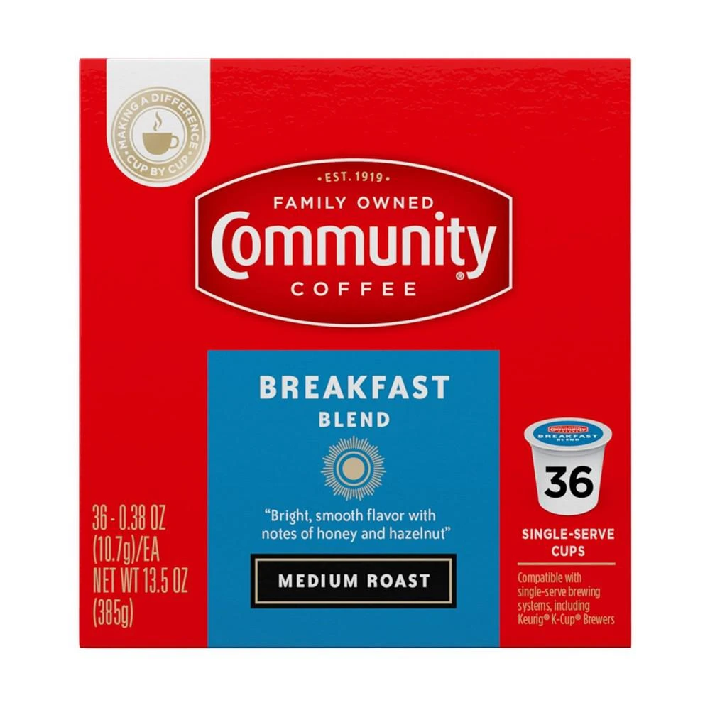 Breakfast Blend Medium Roast Single Serve Pods, Keurig K-Cup Brewer Compatible, 144 Ct 商品