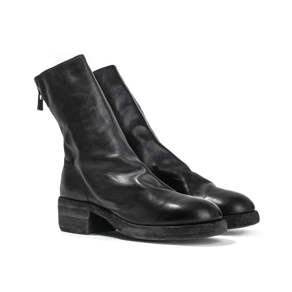 GUIDI 黑色女士踝靴 788Z-SOFT-HORSE-BLKT 商品