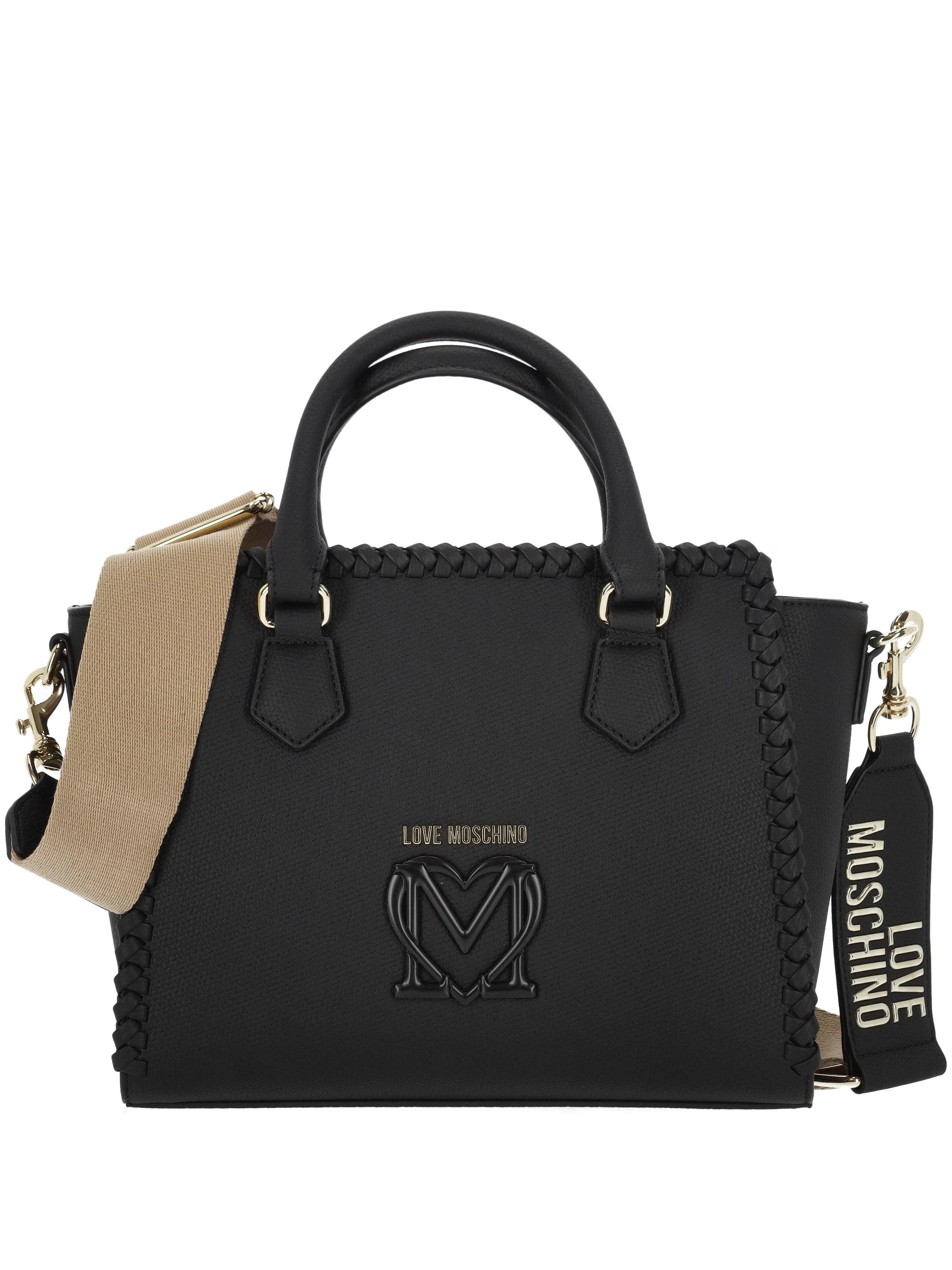 商品【商品预售7天】 Love Moschino|Love Moschino 女士手提包 JC4126PP1MLJ0000 黑色,价格¥1332,第1张图片