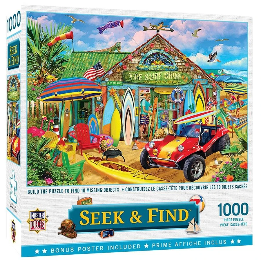 商品Masterpieces Puzzles|Beach Time Fun 1000 Piece Puzzle,价格¥149,第1张图片