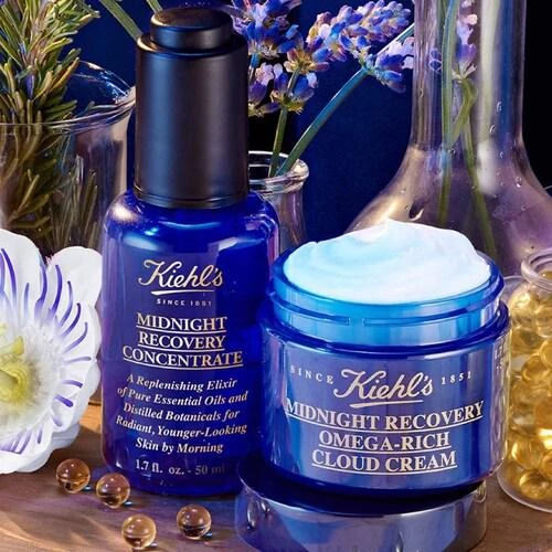 商品Kiehl's|Midnight Recovery Concentrate Moisturizing Face Oil,价格¥241,第3张图片详细描述