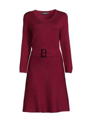 商品Karl Lagerfeld Paris|Belted Sweater Dress,价格¥372,第5张图片详细描述
