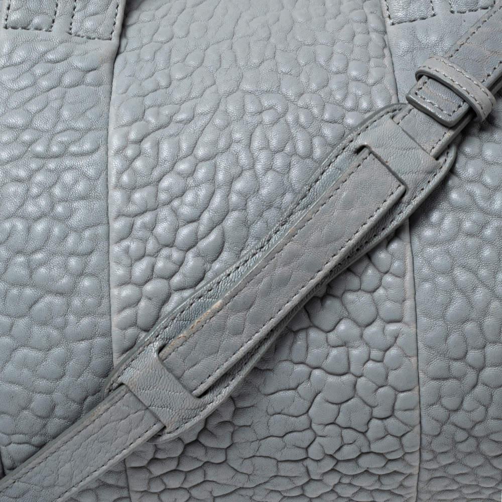 Alexander Wang Pale Blue Textured Leather Rockie Satchel商品第5张图片规格展示