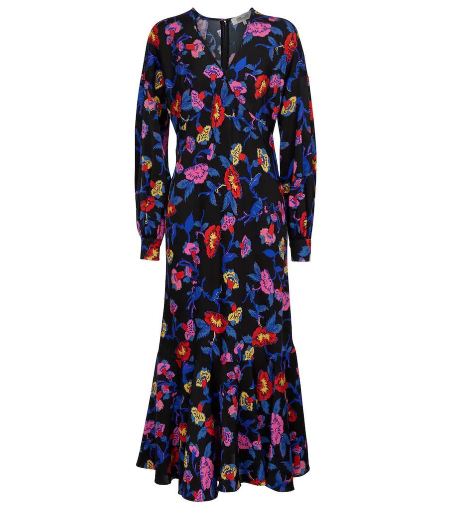 商品Diane von Furstenberg|Luka花卉中长连衣裙,价格¥3631,第1张图片