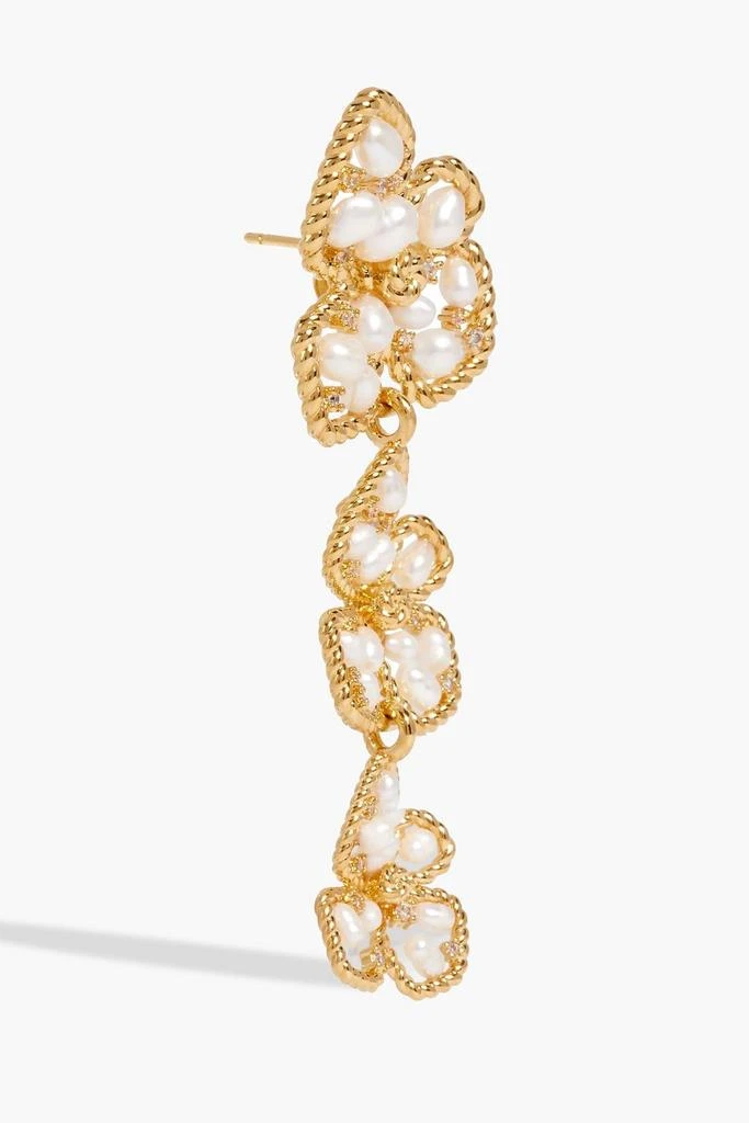 商品Zimmermann|Gold-tone freshwater pearl earrings,价格¥1335,第3张图片详细描述