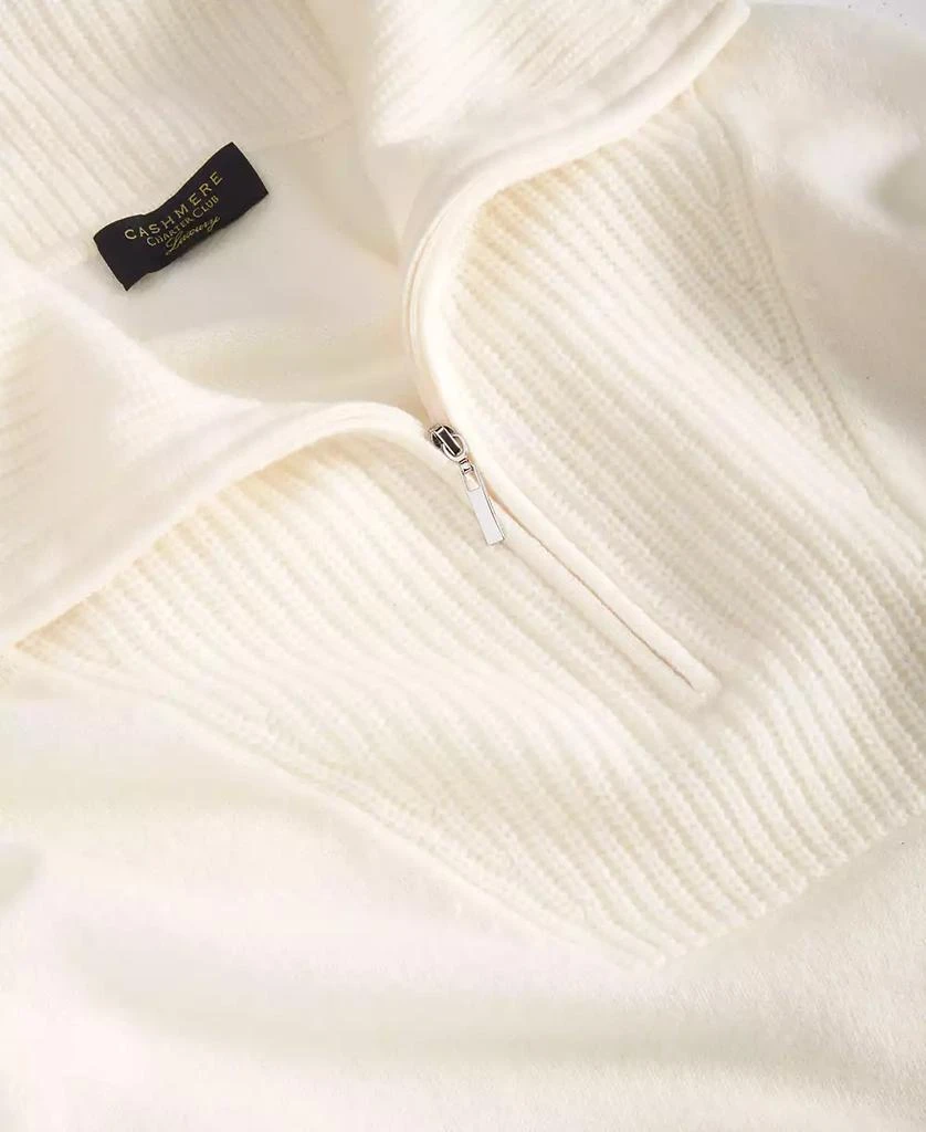 商品Charter Club|100% Cashmere Women's Quarter-Zip Sweater, Created for Macy's,价格¥534,第4张图片详细描述