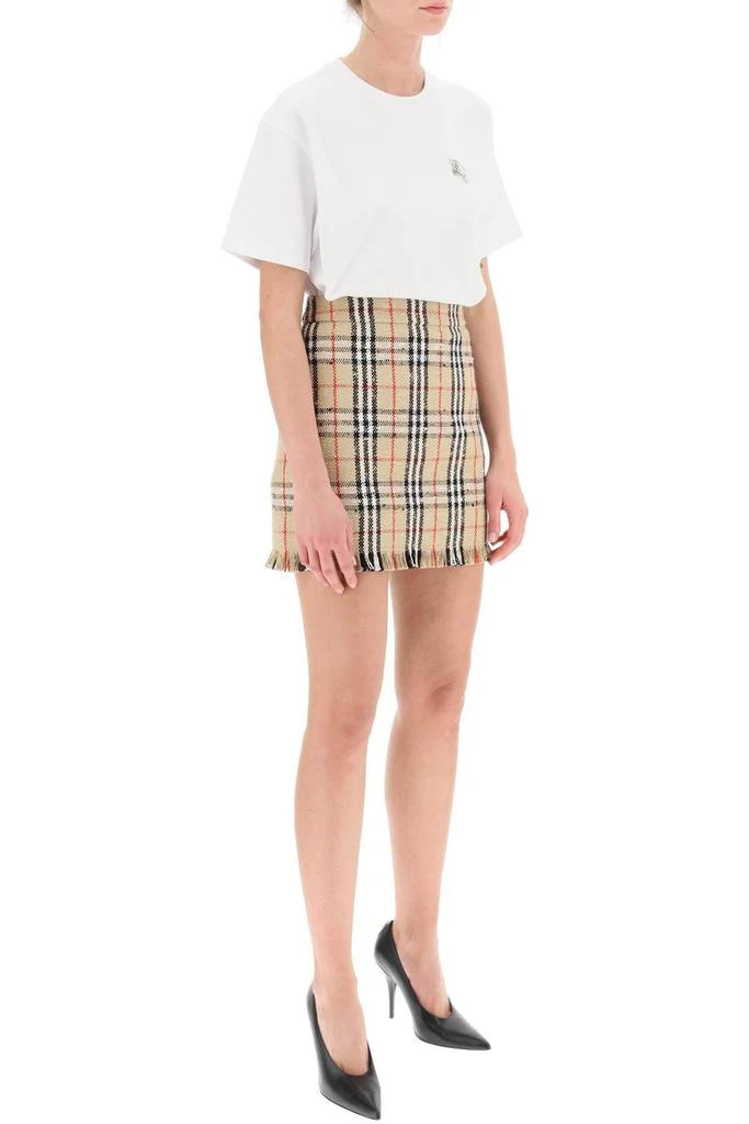 商品Burberry|BOUCLÉ EFFECT TARTAN SKIRT,价格¥3150,第2张图片详细描述