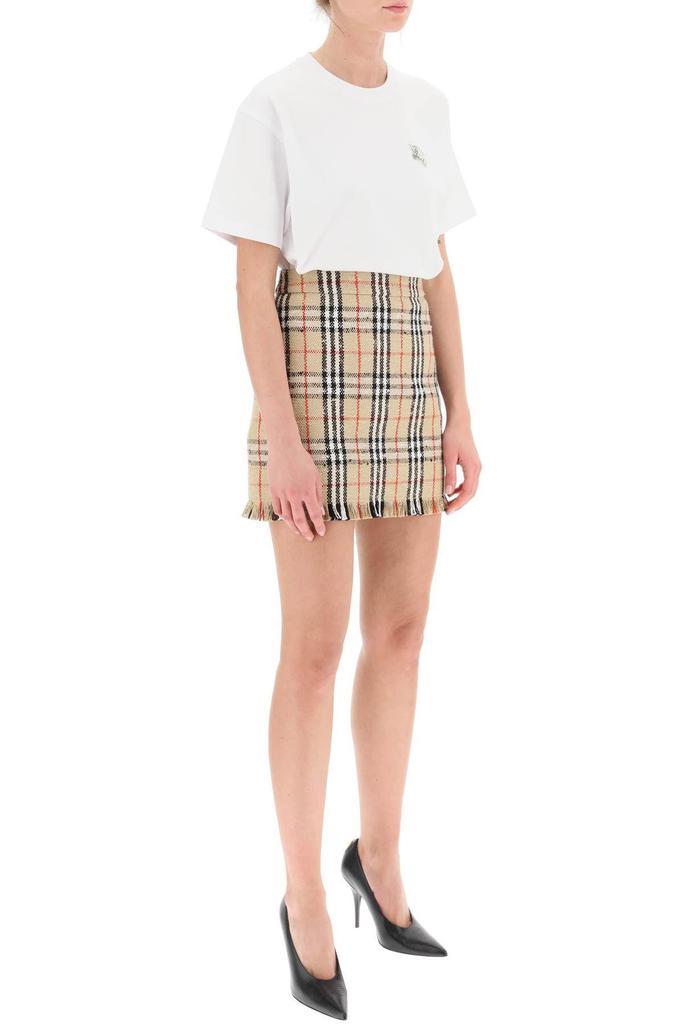 商品Burberry|BOUCLÉ EFFECT TARTAN SKIRT,价格¥6432,第4张图片详细描述