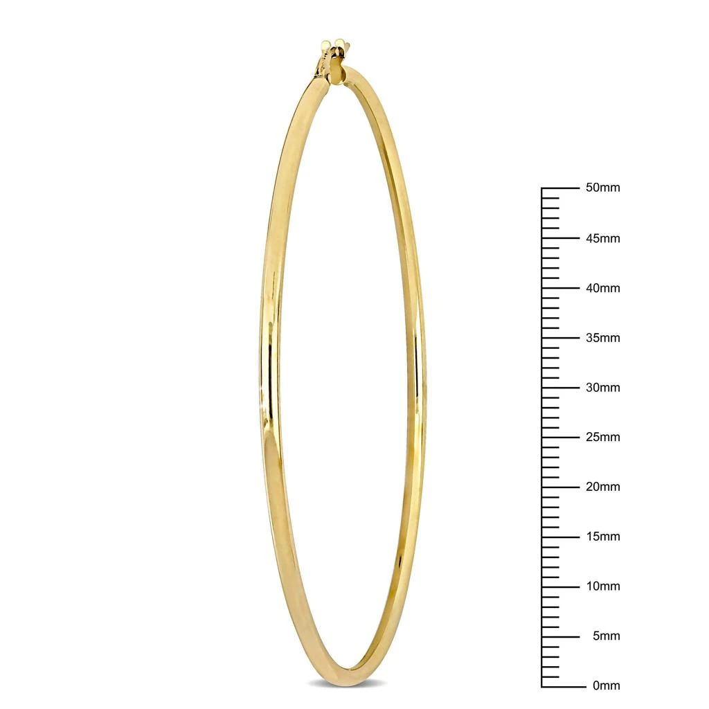 商品Mimi & Max|65mm Polished Hoop Earrings in 10k Yellow Gold,价格¥1804,第3张图片详细描述