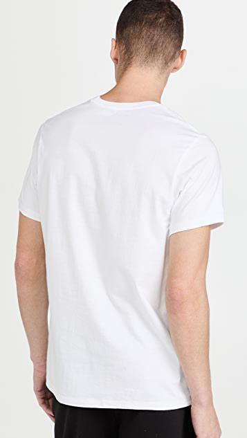 棉经典圆领 T 恤 3 件装商品第3张图片规格展示