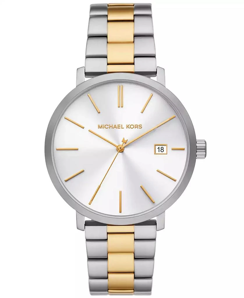 商品Michael Kors|Men's Blake Three-Hand Date Two-Tone Stainless Steel Watch 42mm,价格¥1736,第1张图片