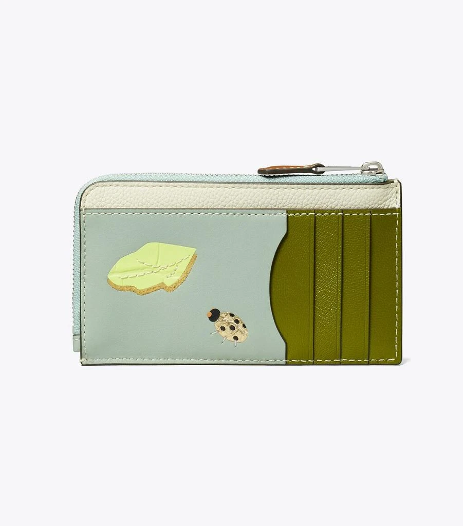 商品Tory Burch|Colorblock Pea Pod Zip Card Case,价格¥745,第3张图片详细描述