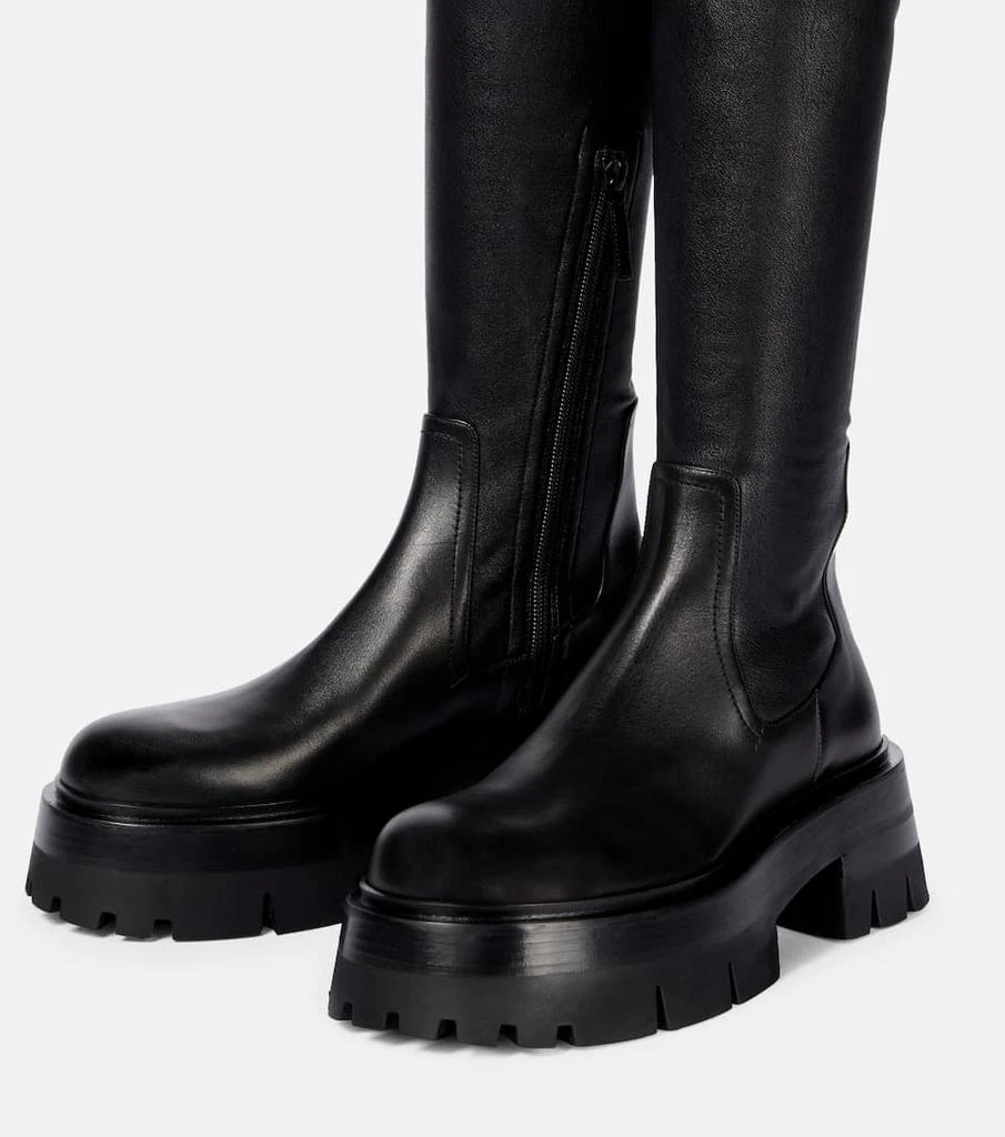 商品Versace|Leonidis over-the-knee leather boots,价格¥7400,第5张图片详细描述