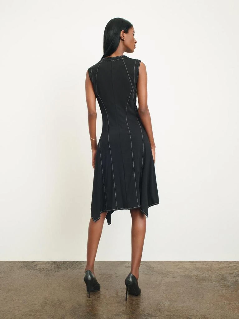 Contrast Stitched Jersey A-Line Dress 商品