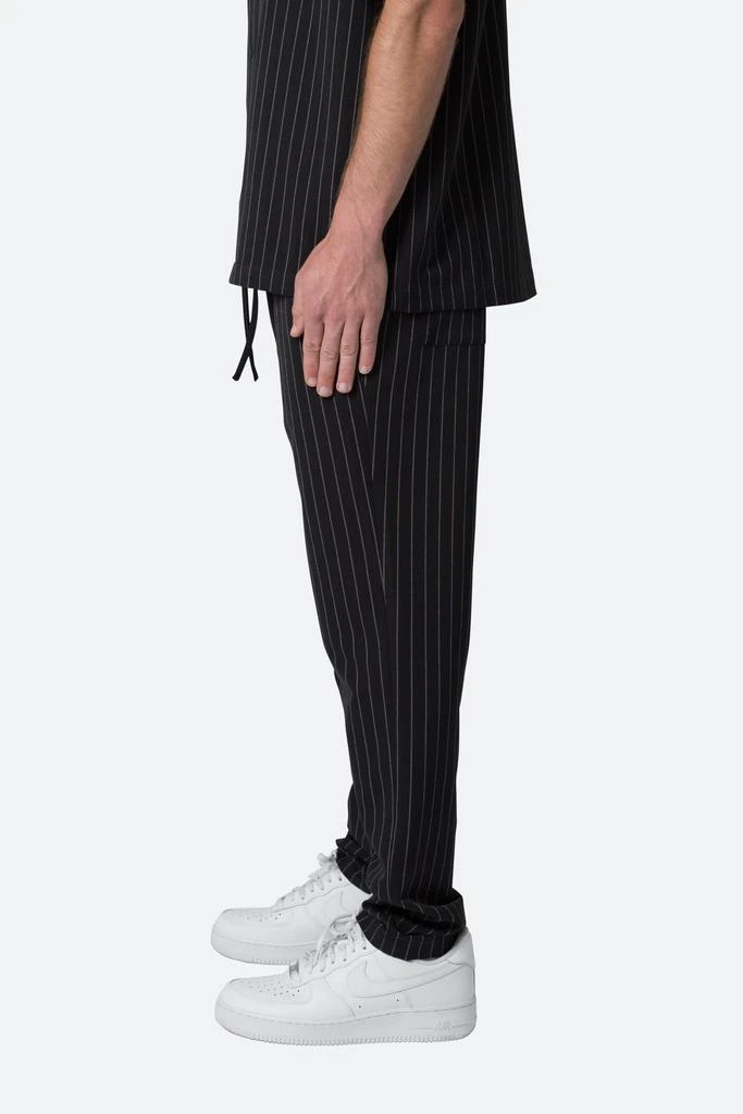商品MNML|Pinstripe Drawcord Pants - Black,价格¥399,第3张图片详细描述