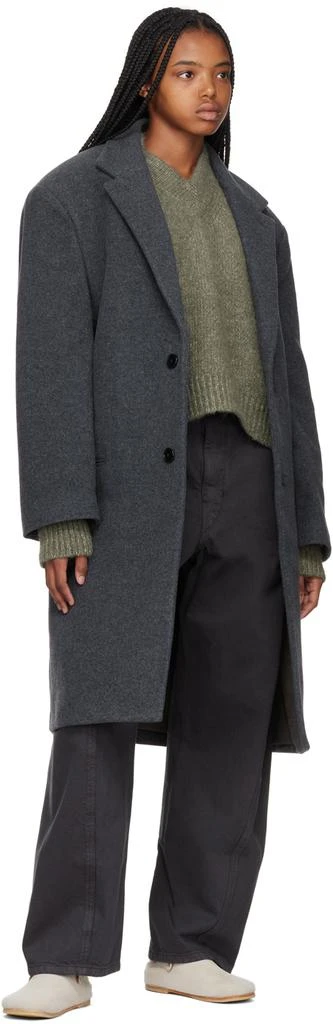 商品Lemaire|Gray Chesterfield Coat,价格¥7609,第4张图片详细描述