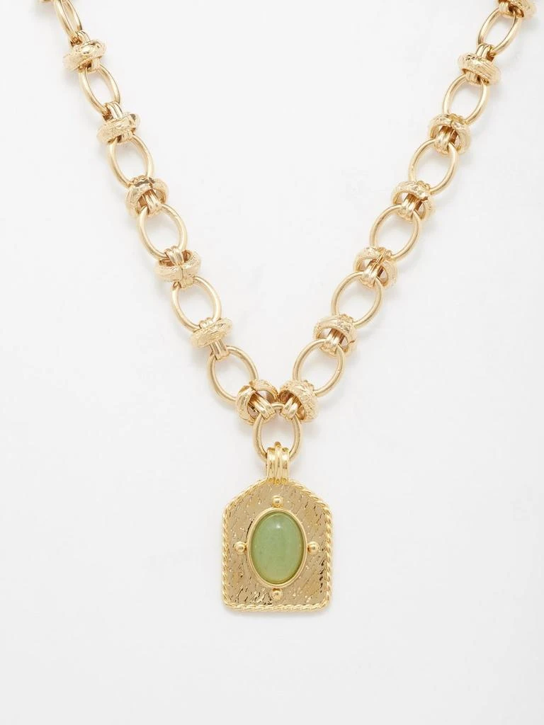 商品By Alona|Alexis gemstone pendant 18k necklace,价格¥1092,第1张图片