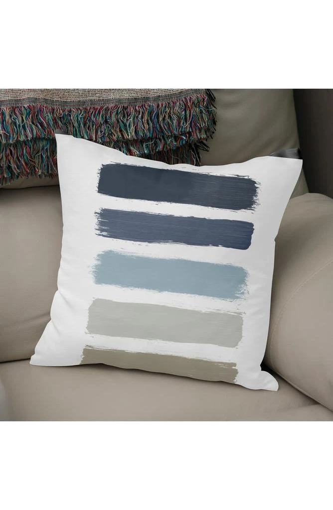 商品Curioos|Blue & Taupe Stripes Throw Pillow,价格¥245,第2张图片详细描述