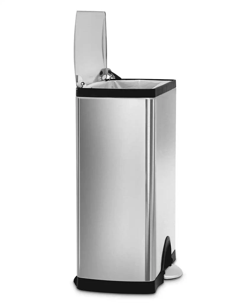 商品simplehuman|Brushed Stainless Steel 50 Liter Fingerprint Proof Rectangular Step Trash Can,价格¥1061,第3张图片详细描述