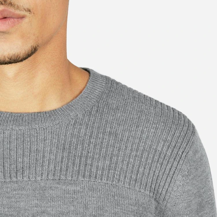 商品Everlane|The Midweight Merino Ribbed Panel Crew,价格¥464,第4张图片详细描述