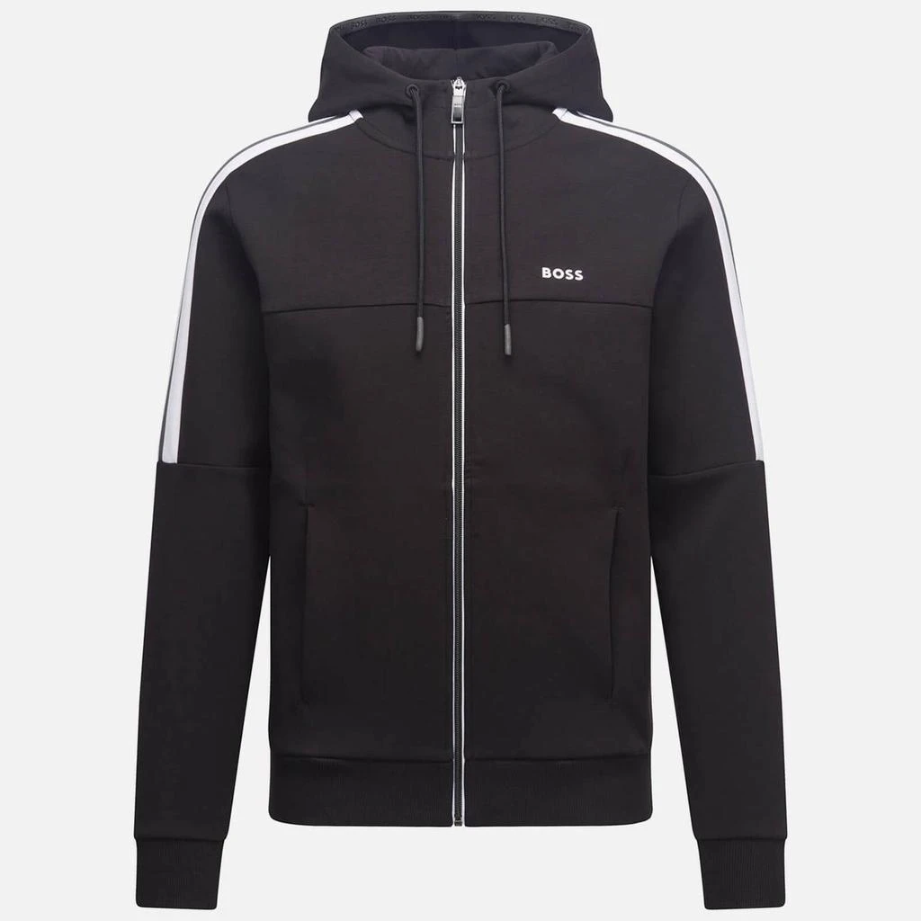 商品Hugo Boss|BOSS Green Men's Saggy 1 Zipped Hoodie - Black,价格¥773,第1张图片