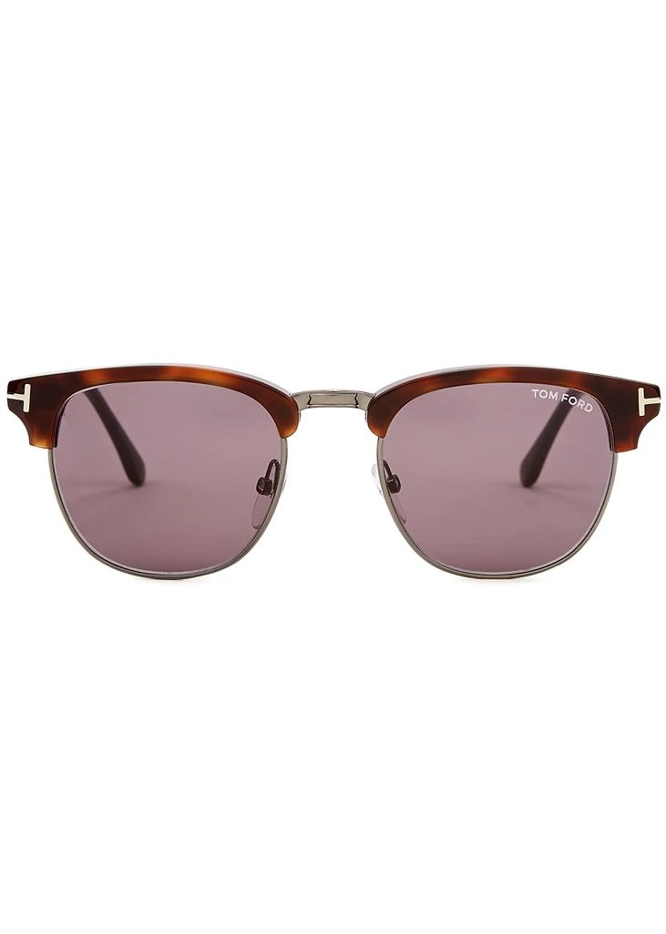 商品Tom Ford|Tortoiseshell clubmaster-style sunglasses,价格¥2983,第2张图片详细描述