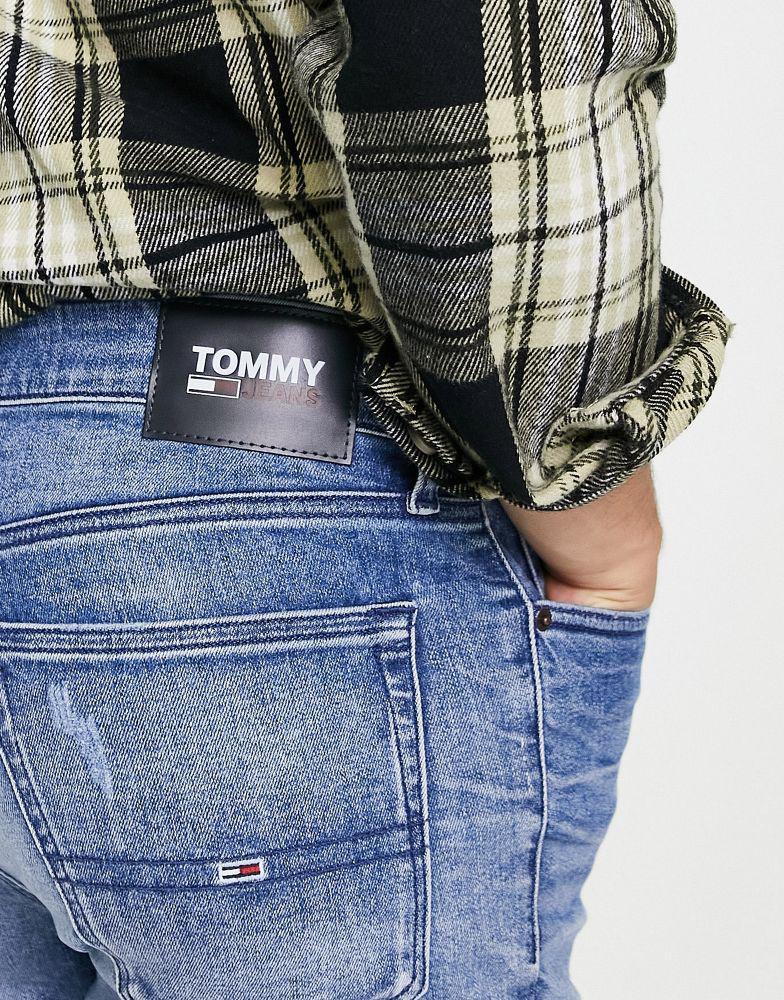 商品Tommy Jeans|Tommy Jeans simon skinny jean in mid wash,价格¥667,第6张图片详细描述