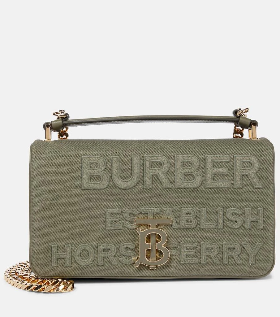 商品Burberry|Lola Small Horseferry canvas shoulder bag,价格¥17756,第1张图片