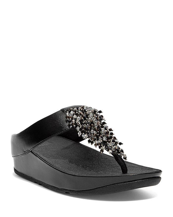 Women's Rumba Beaded Thong Wedge Sandals 商品