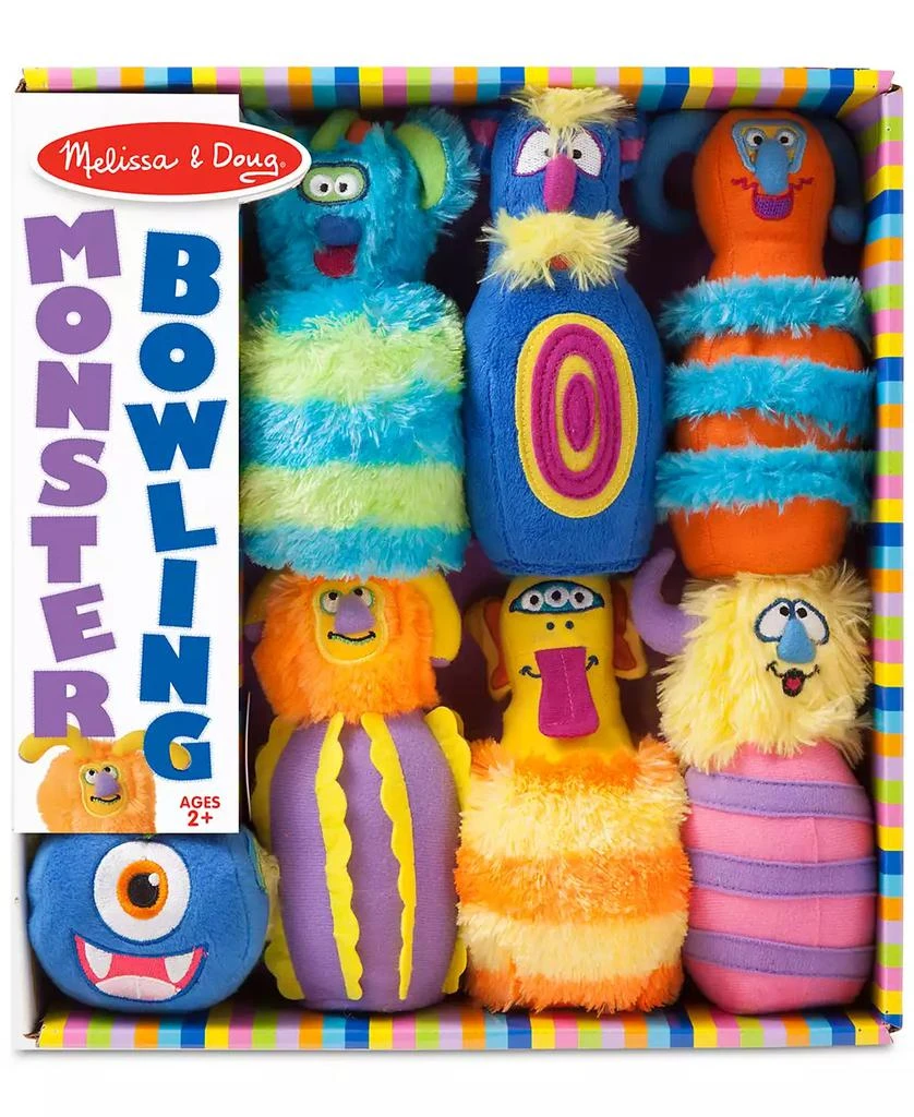 商品Melissa & Doug|Melissa & Doug Monster Plush 6-Pin Bowling Game,价格¥195,第1张图片