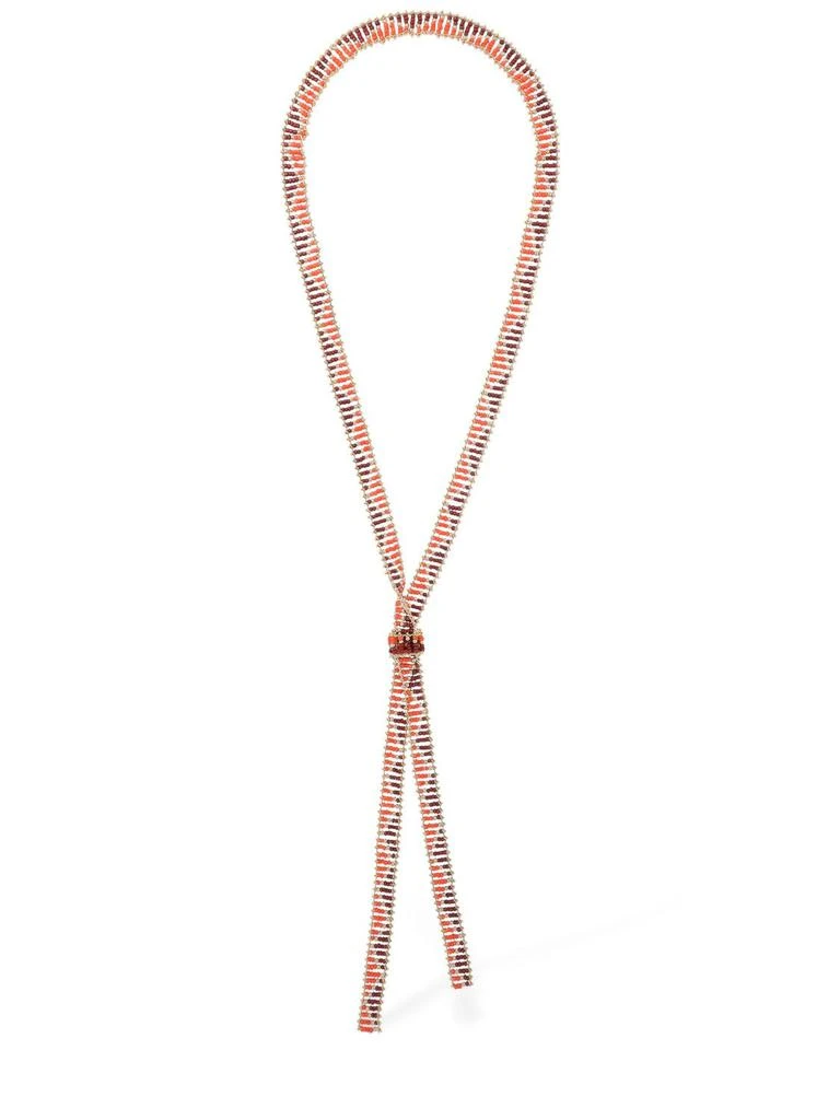 商品ROSANTICA|Etnico Beaded Scarf Necklace,价格¥1643,第1张图片