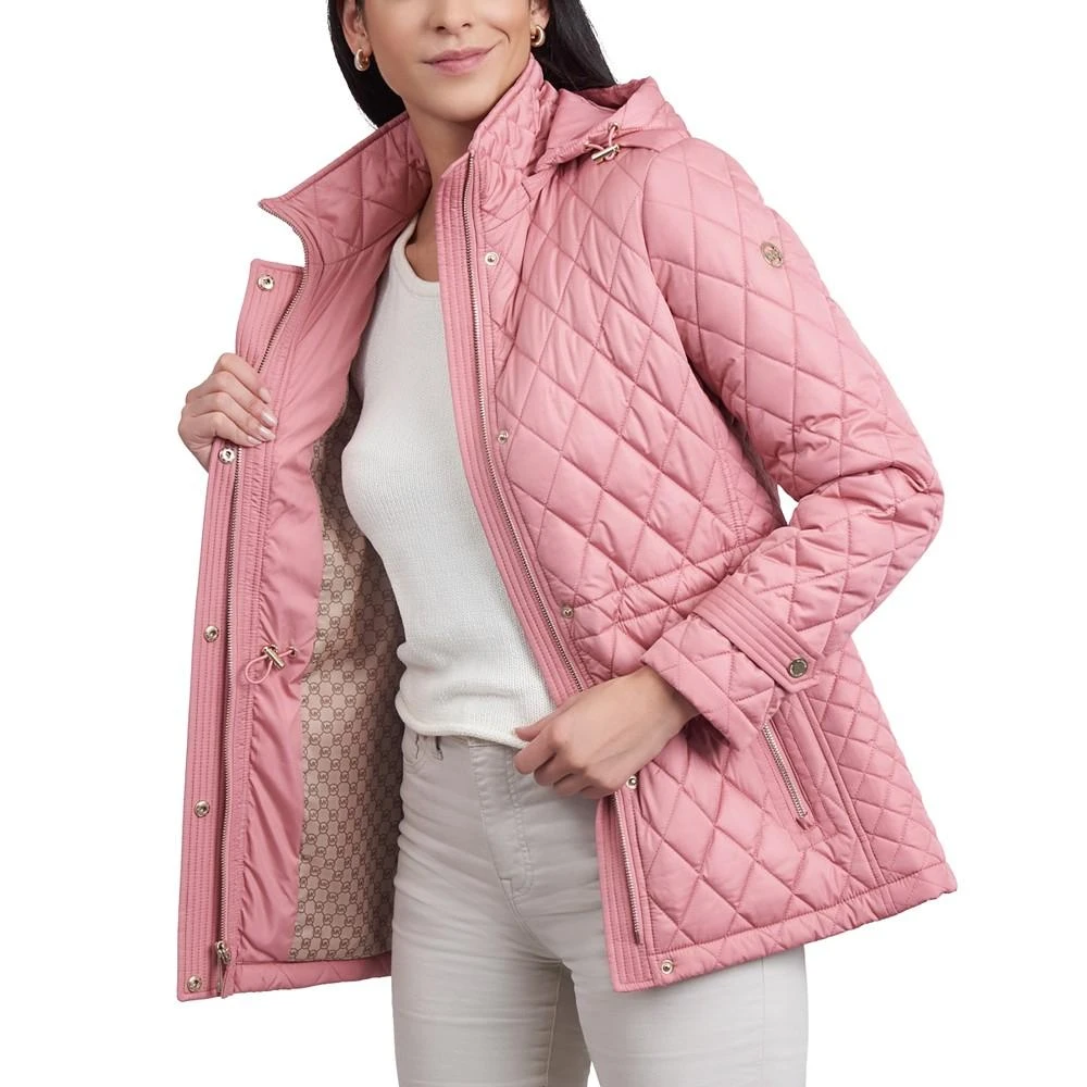 商品Michael Kors|Women's Petite Quilted Hooded Anorak Coat,价格¥1488,第4张图片详细描述