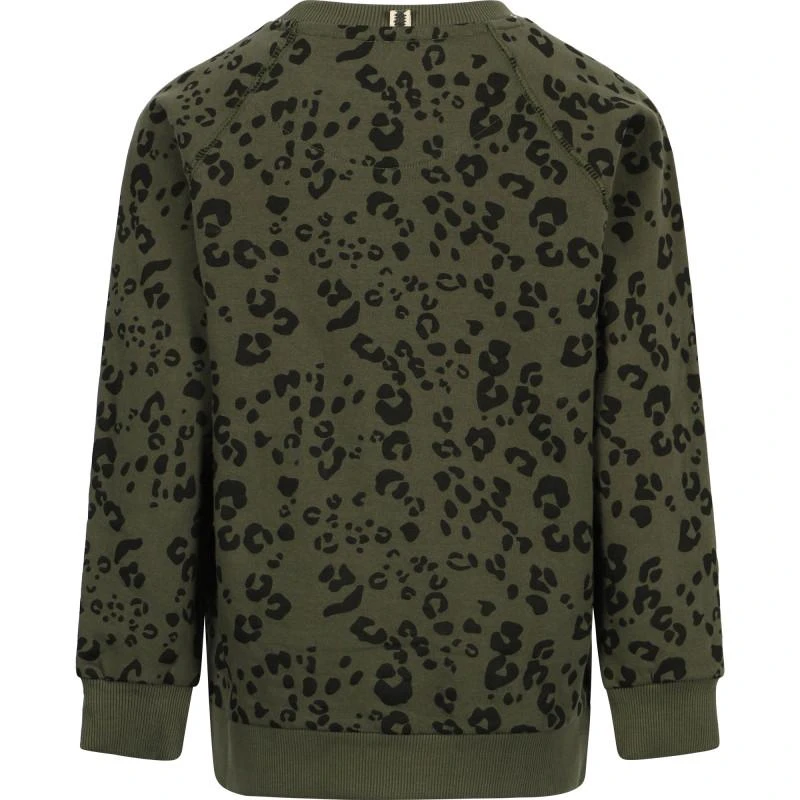 商品Munster|Leopard print sweatshirt in khaki,价格¥423,第2张图片详细描述
