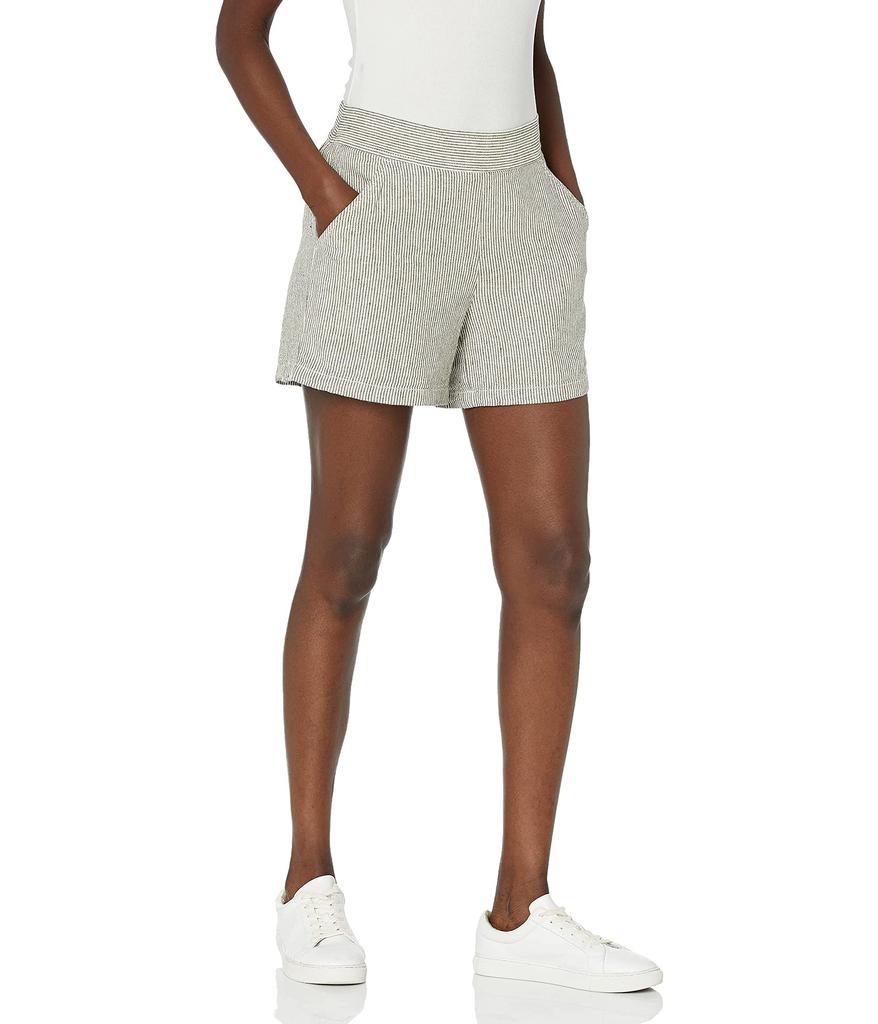 Women's Striped Linen Shorts商品第1张图片规格展示