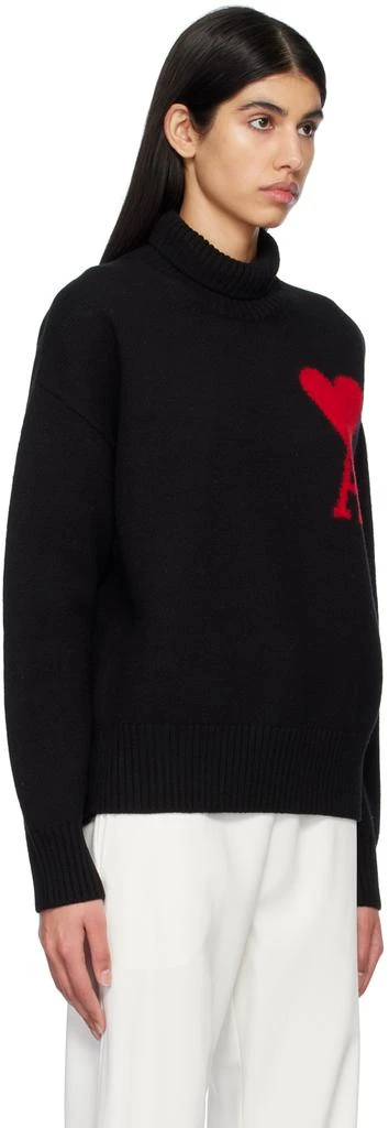 商品AMI|Black Ami de Cœur Turtleneck,价格¥2471,第2张图片详细描述