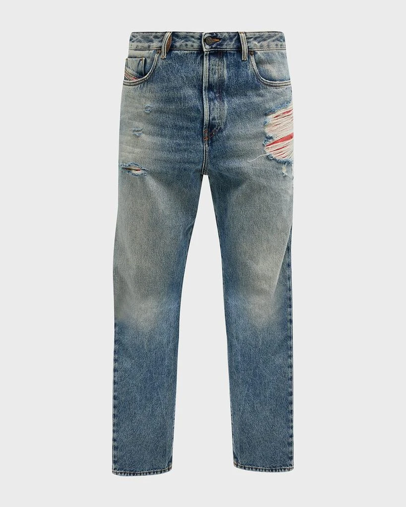 商品Diesel|Men's 1955 Relaxed-Fit Destroyed Jeans,价格¥723,第2张图片详细描述