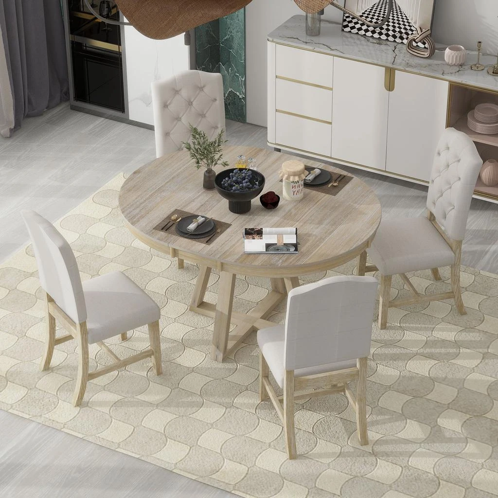 商品Simplie Fun|5-Piece Retro Functional Dining Set,价格¥9526,第1张图片