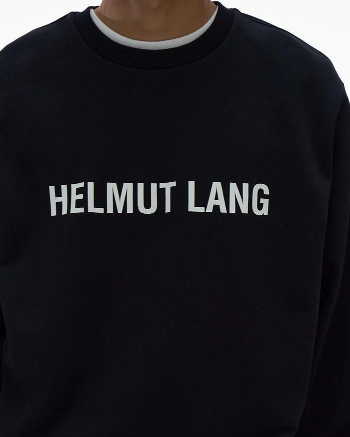 商品Helmut Lang|Cotton Logo Print Crewneck Sweatshirt ,价格¥1094,第4张图片详细描述