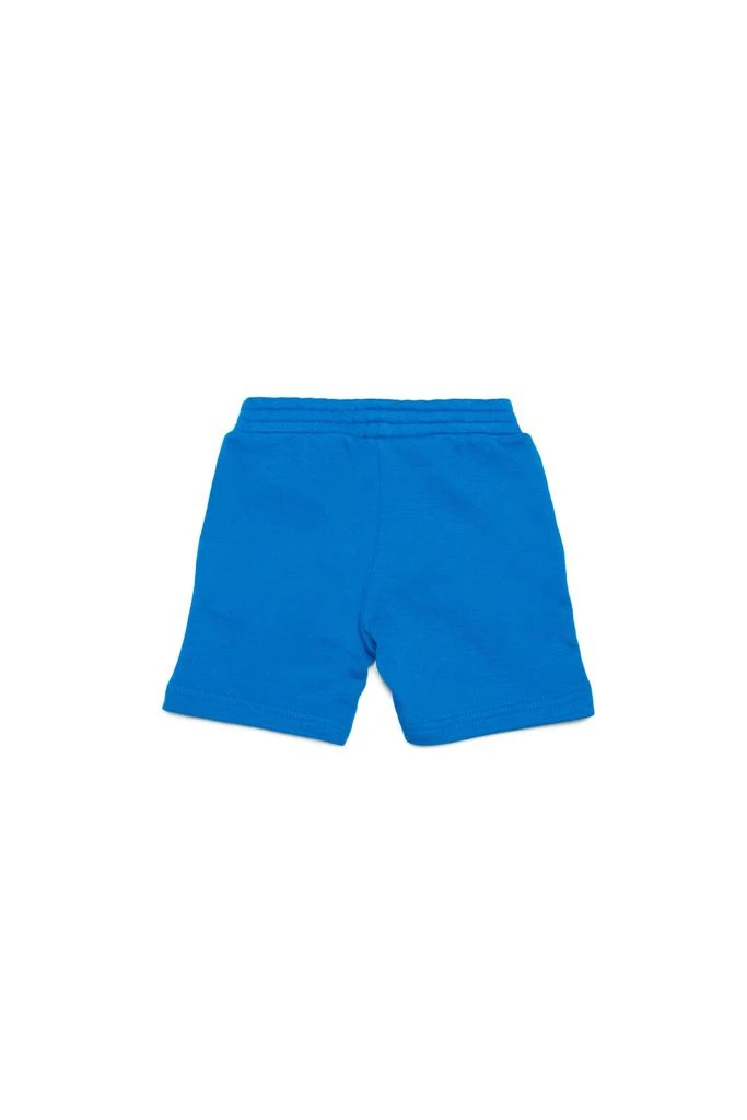 商品Diesel|Pretb Shorts  Blue Fleece Shorts With D Logo,价格¥471,第2张图片详细描述