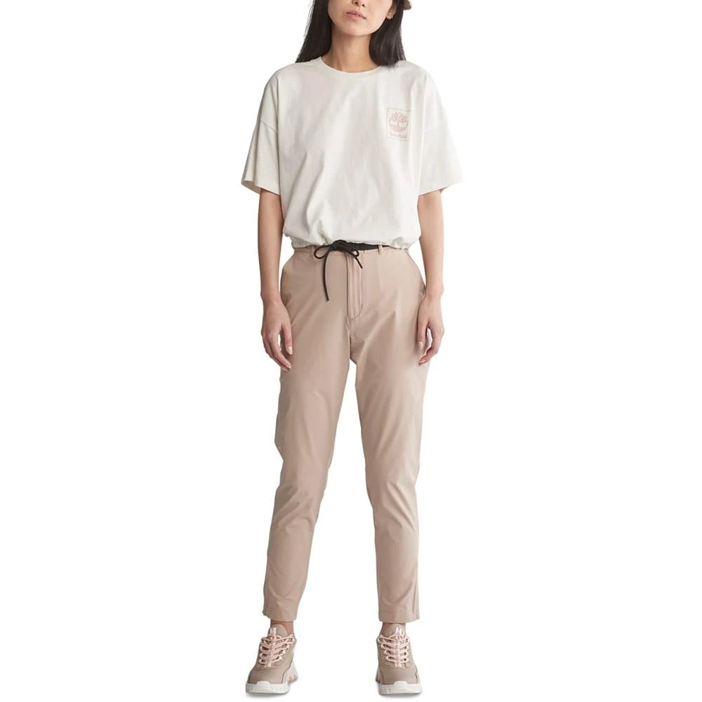 商品Timberland|Women's Drawstring-Hem Cropped T-Shirt,价格¥96,第4张图片详细描述
