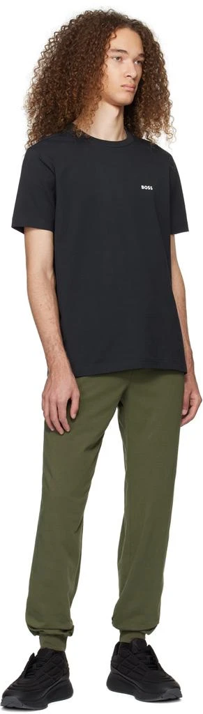 商品Hugo Boss|Khaki Embroidered Sweatpants,价格¥315,第4张图片详细描述