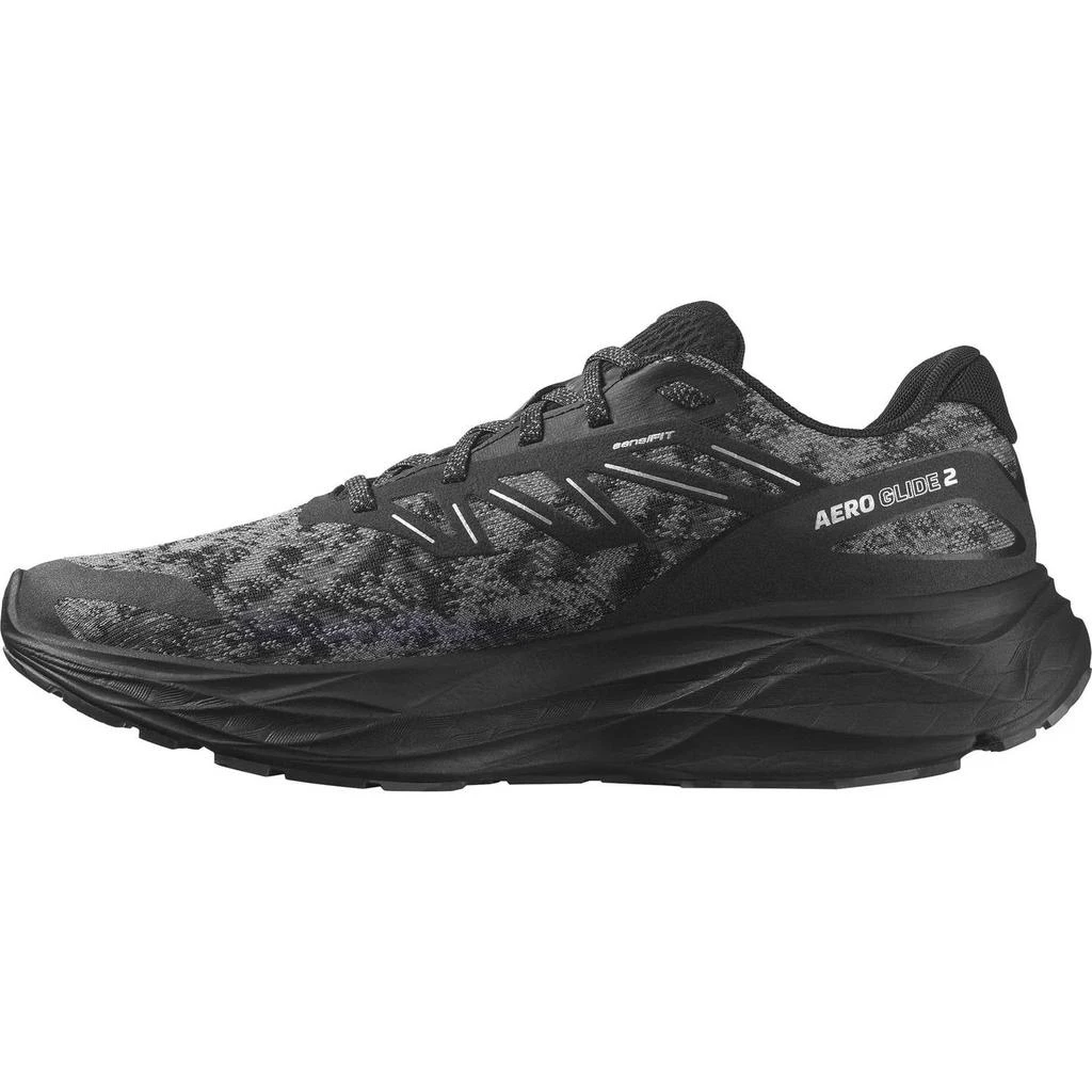 商品Salomon|Men's Aero Glide 2 Running Shoes In Black/phantom/ghost,价格¥910,第2张图片详细描述