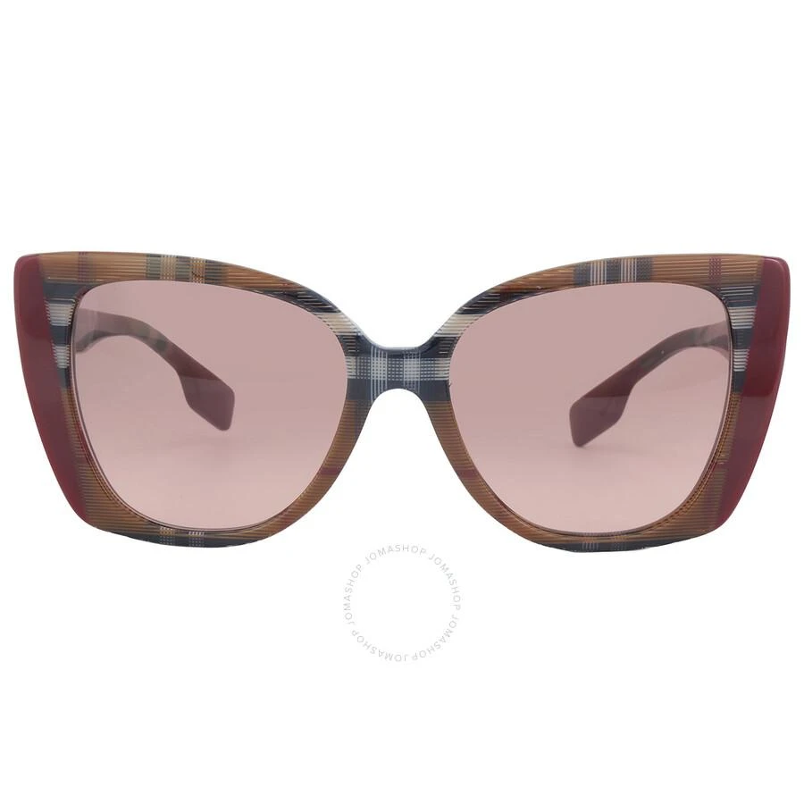 商品Burberry|Meryl Pink Gradient Dark Brown Cat Eye Ladies Sunglasses BE4393 405413 54,价格¥708,第1张图片