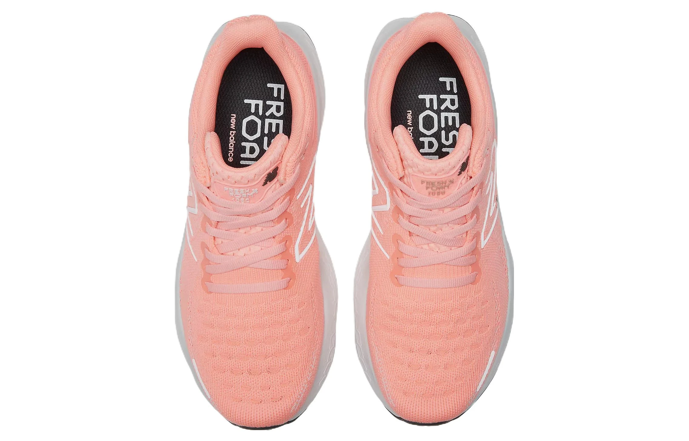 商品[国内直发] New Balance|NB 1080 Fresh Foam X 1080 v12 系带 织物皮革防滑耐磨 低帮跑步鞋 女款 粉色,价格¥779,第5张图片详细描述
