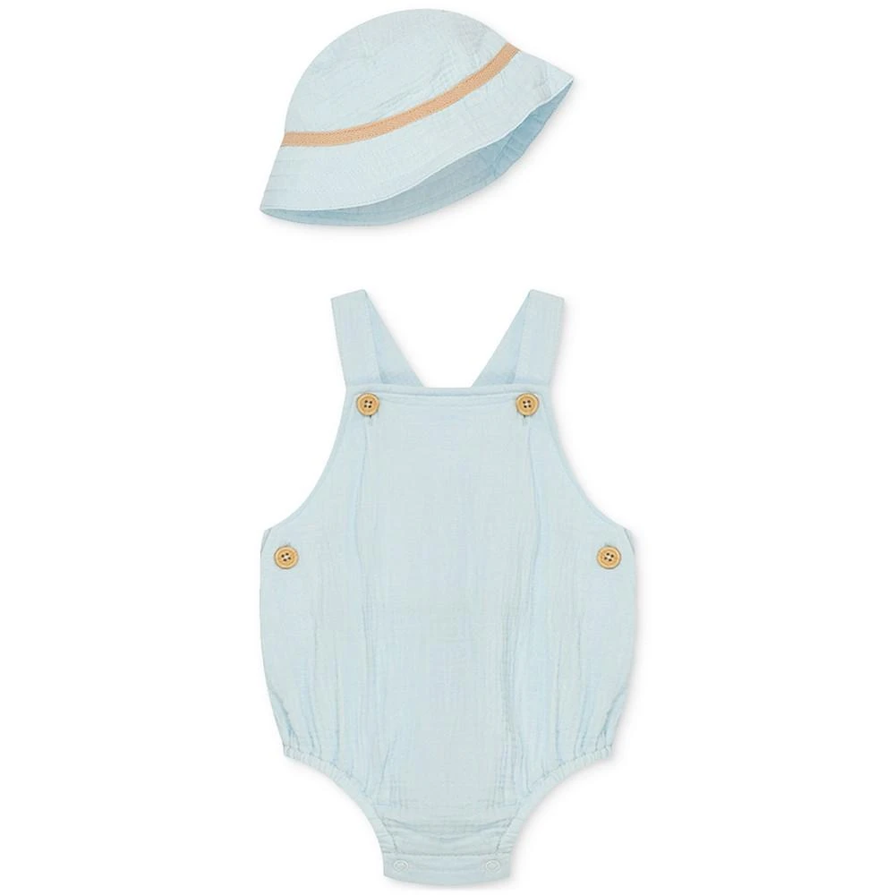 商品Little Me|Baby Boys Blue Sunsuit and Hat, 2 Piece Set,价格¥254,第1张图片