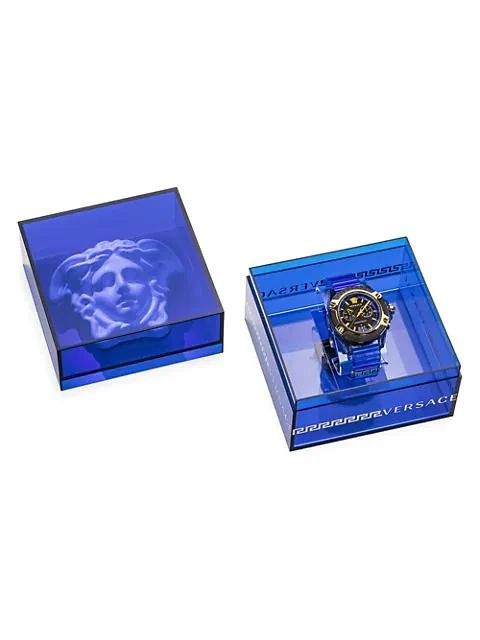 商品Versace|Icon Active Silicone Strap Chronograph Watch,价格¥4280,第4张图片详细描述